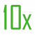10x