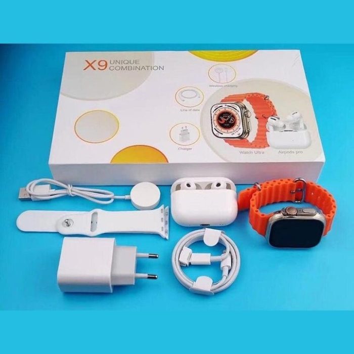 AMB Smart Watch X9 3 in 1 Combo