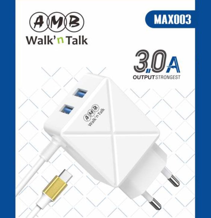 AMB BUSINESS MAX003 TYPE-C CHARGER 3.0A